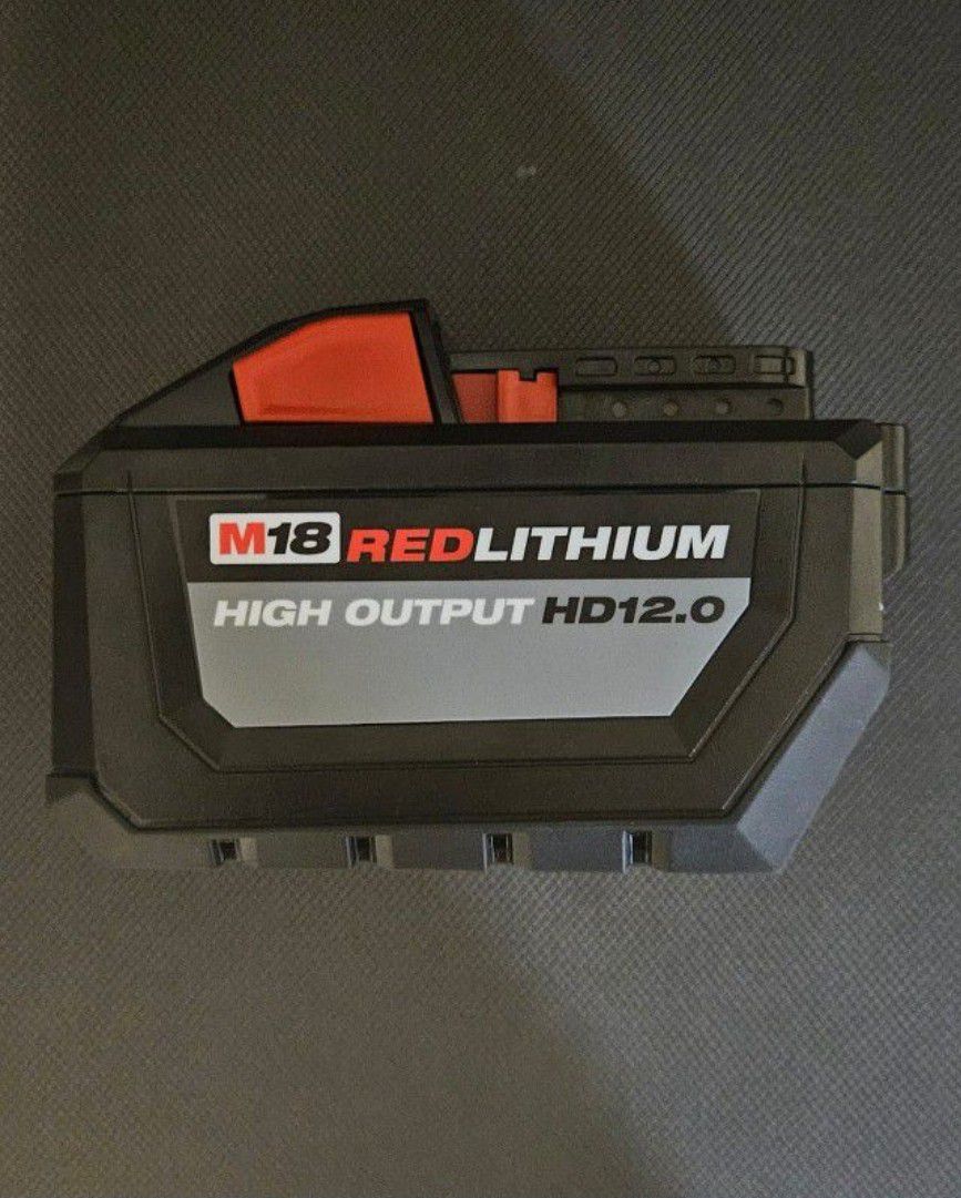 Milwaukee M18 18-Volt Lithium-Ion High Output Battery 12.0 Ah Brand New 