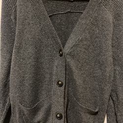 Vintage Grey Cardigan Sweater