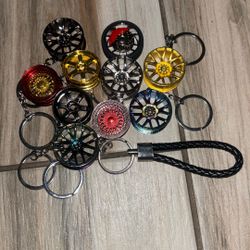 Car Rim Keychains 