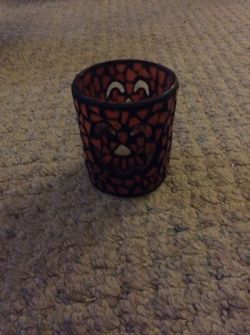 Jack-o-lantern candle holder for Halloween
