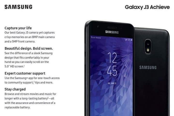 New Samsung Galaxy J3 Achieve Only at Boost!!!