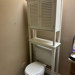 White Bathroom Storage Unit