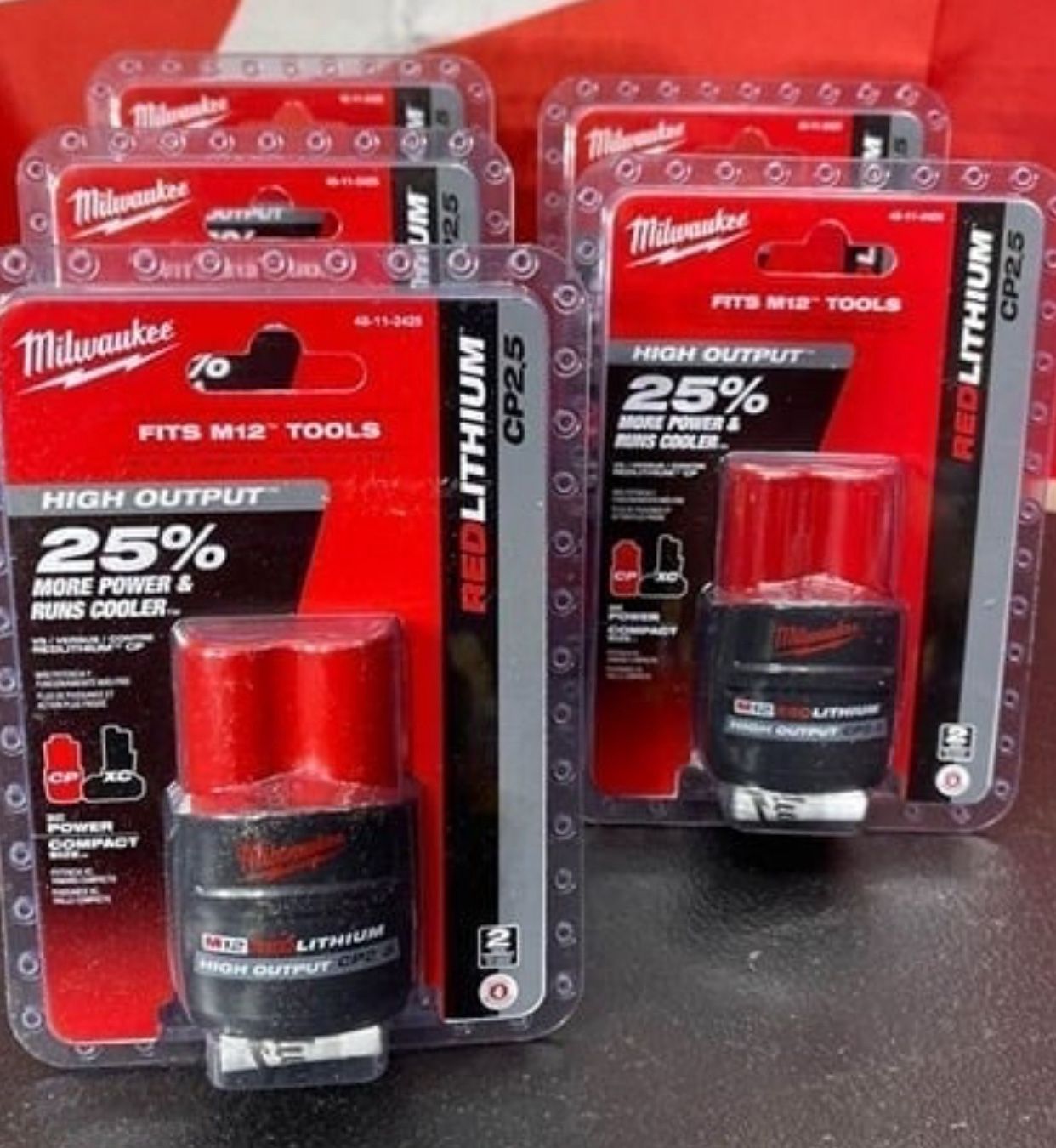 Milwaukee New Battery 2.5 High Output M12 $65 Each One