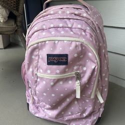 Jan Sport Polka Dot Rolling Backpack 