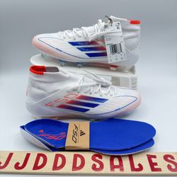 Adidas F50 Elite Mid FG Womens Soccer Cleats Size 6.5 White Blue Red ID9203  New 