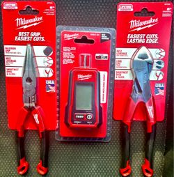Milwaukee 3-Piece Tool Set – Pliers & GFCI Tester