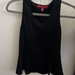 Black Peplum Top