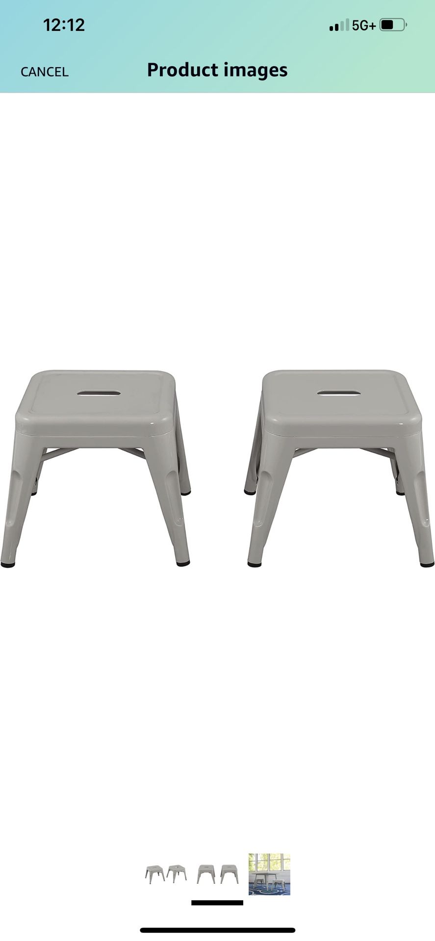 ACEssentials Harper & Hudson Kids Metal Stool - 2 Pack #p1017