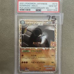 PSA 10 Donphan #19 Pokemon Japanese 25th Anniversary Promo 