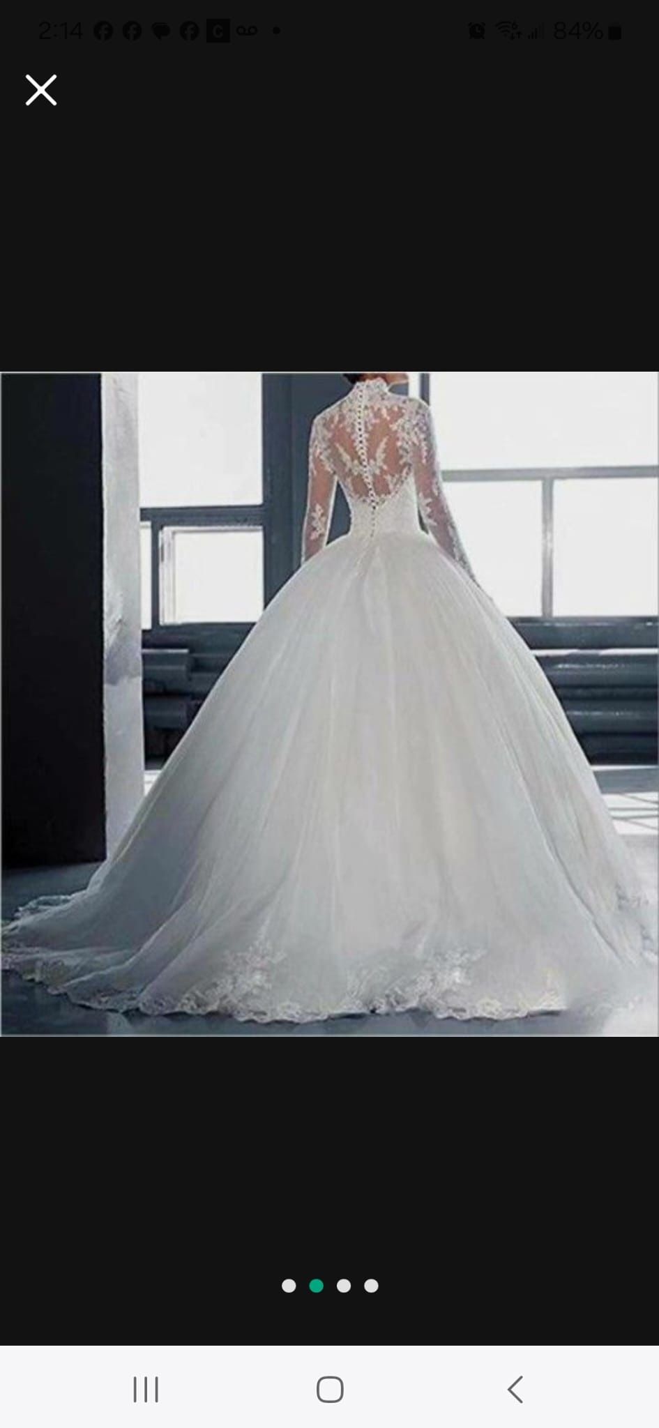 Elegant Wedding Dress Size 2
