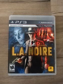 L.A. Noire Video Game for PlayStation 3