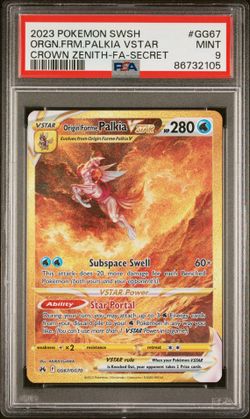 PSA 9 Palkia Vstar GG Crown Zenith Pokémon