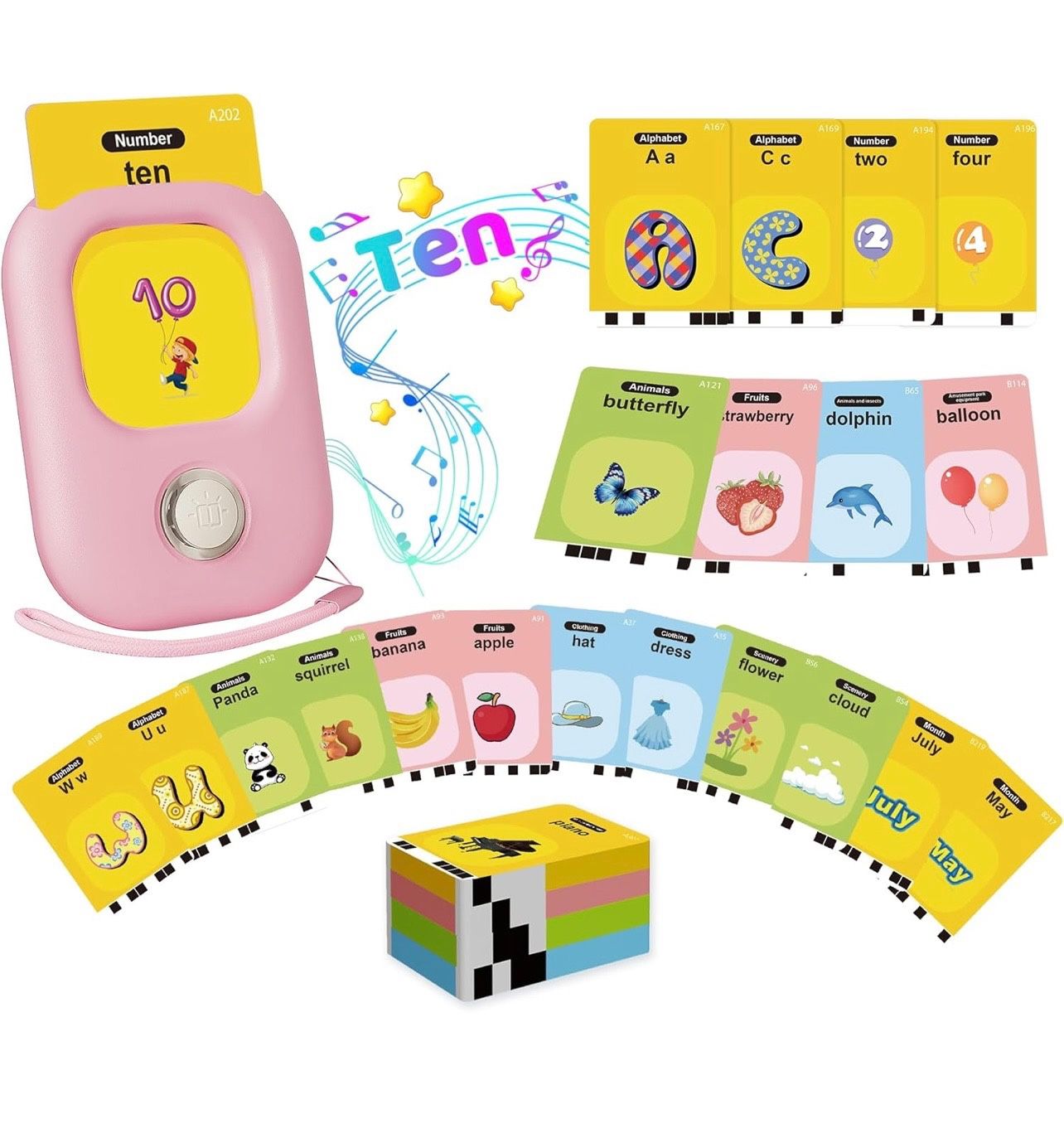 NEW IN BOX Toddler Toys for 2-5 Years Old Gifts, Speech Autism Therapy Toys, 448 Talking Flash Cards