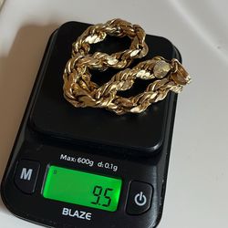 Gold Rope Hollow Bracelet 