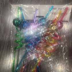 Disco ball straws