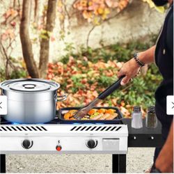 2 Burner Outdoor Propane Gas Stove