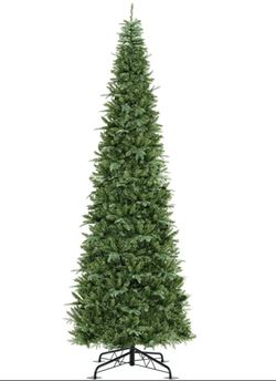 12ft. Tall Prelit Hinged Artificial Tree 2517 PVC PE BRANCH TIPS (BRAND NEW UNOPENED BOX)