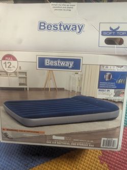 Bestway Tritech Air Mattress Full 12" w/built-in AC Pump