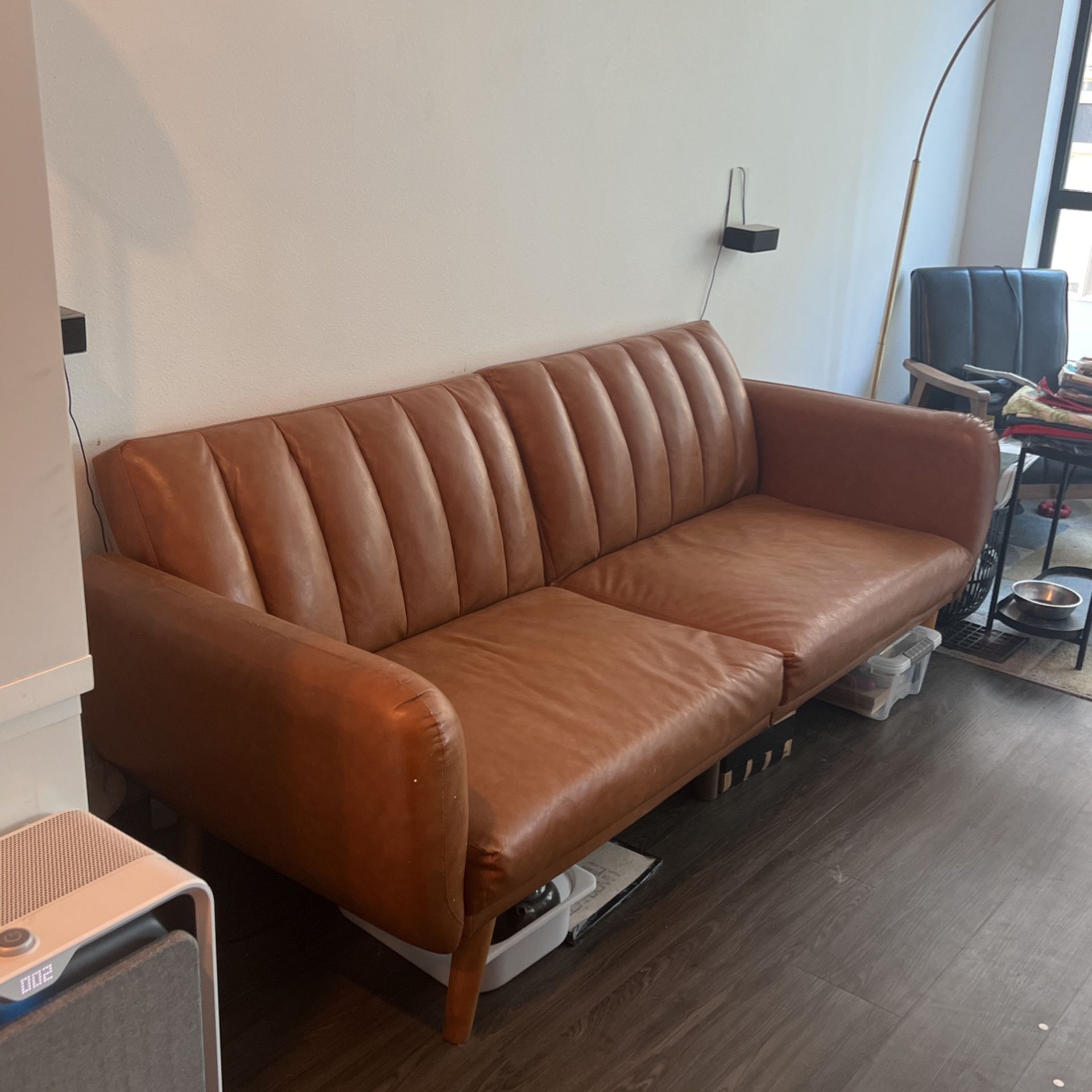 Pleather Couch 