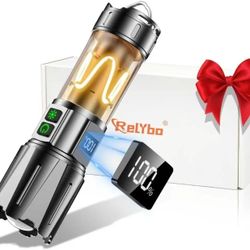 Super Bright Flashlight High Lumens 10000 Rechargeable, Powerful 30W LED,