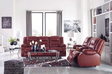 Reclining sofa and love seat