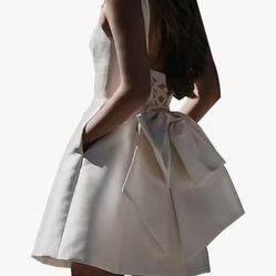 White Satin Dress Plus Size 