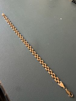 10k real gold Rolex bracelet 6mm 8”