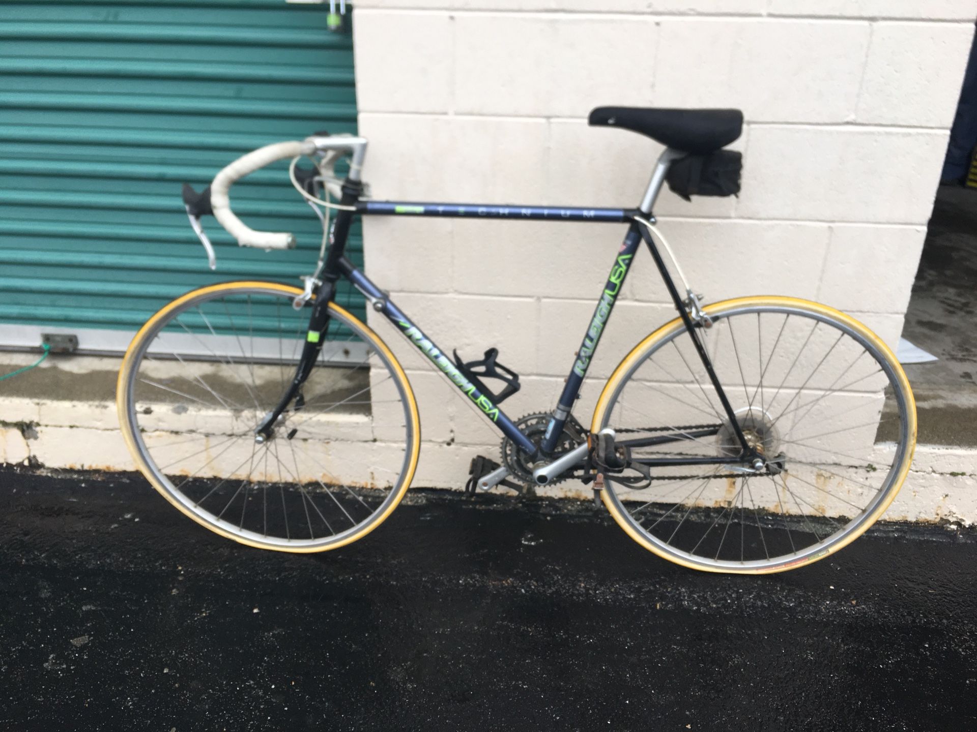raleigh technium olympian ft road bike chrome moly bicycle made in the USA