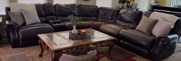Free sectional leather couch
