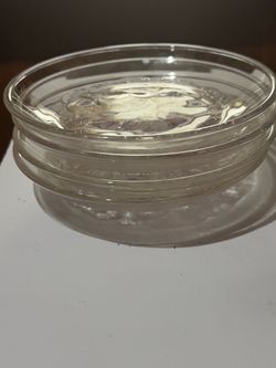 Pink crystal dishes set of 4