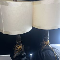 Lamps pair of vintage neoclassical