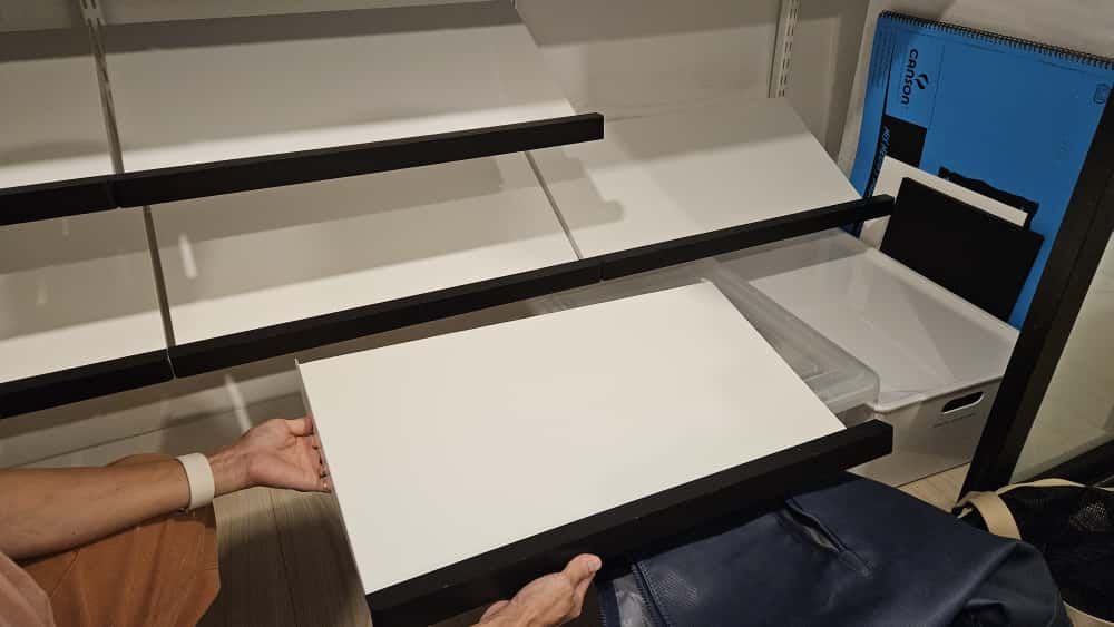 Elfa decor Angled Shelves X 8