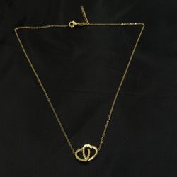New Minimalist Double Hearts Necklace, Pick 2 Jewelry Free shipping