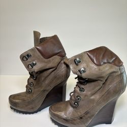  Jean-Michel Cazabat Taupe Booties Size 37 👢 Elegant & Stylish Shoes ✨