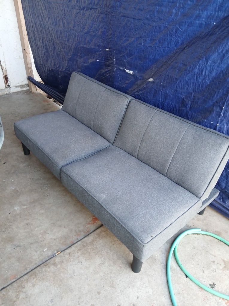 2 Grey Futon Couches