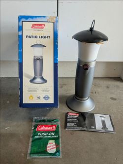Rare Coleman "Backhome Series" Butane Patio Lantern Model:  9980-750 Vintage