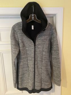 Lululemon Hooded Fully Lined Car Coat Jacket Heather Gray Size 6