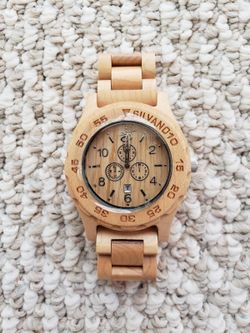 Silvano Barkwood Watch - Tan