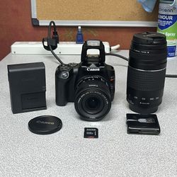Canon Rebel SL3 Kit w/ 2 Lenses Battery And Charger 