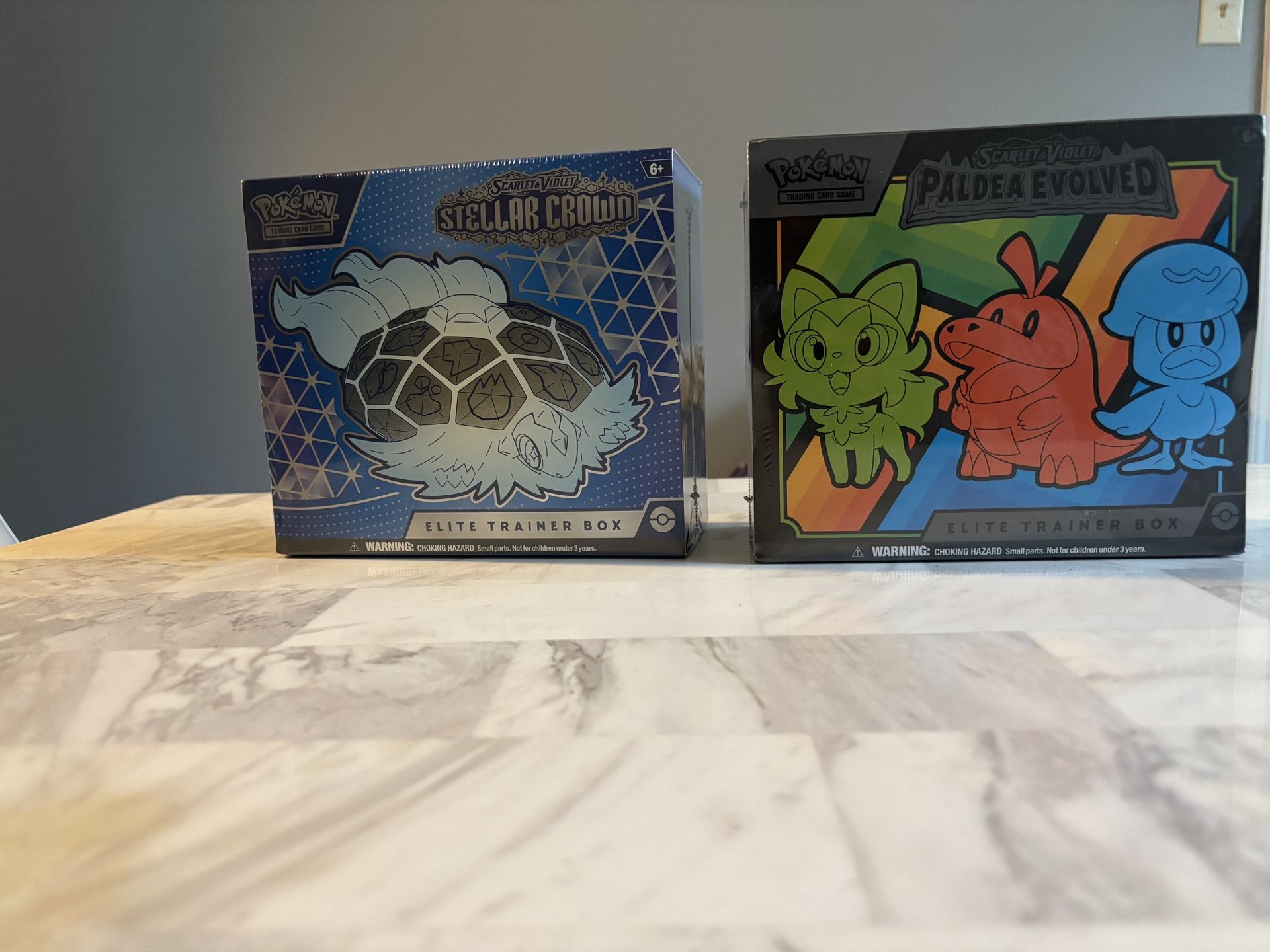 Sealed Stellar Crown etb X Paldea Evolved etb