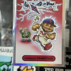 2024 Bowman Chrome Charged Crawford Justin Crawford Garbage Pail Kids 