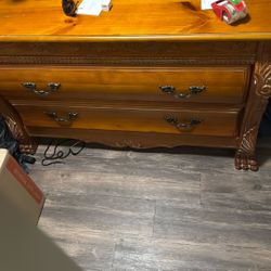 Wooden Dresser Vintage 