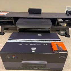 AWOL Vision LTV-2500 4K UHD Ultra Short Throw Triple Laser Projector.