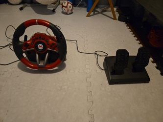 Mario Cart Steering Wheel And Pedals