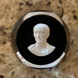 Baccarat Franklin Mint Paperweight- Julius Caesar