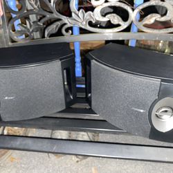 Pair of Bose 201 Series V 120W Black Bookshelf Speakers 