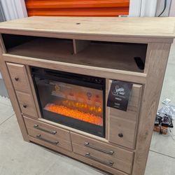 Modern Ashle Y Fire Place Heater Stand Organizer 