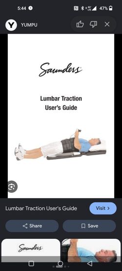 Saunders Lumbar Traction machine BACK STRETCHER
