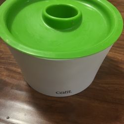 Cat Wet/Dry Food Combo Bowl + Storage 