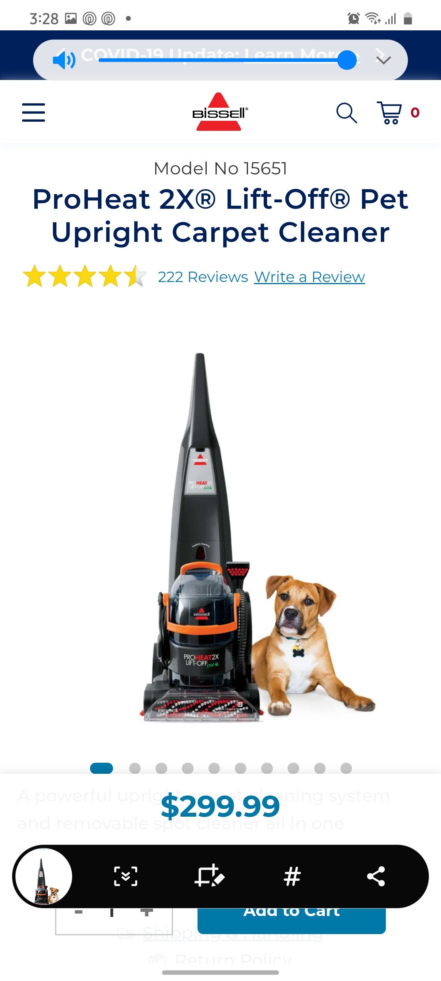 Bissell carpet cleaner